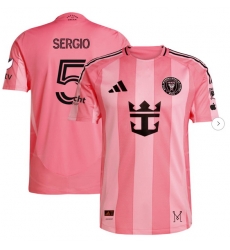 Men's Inter Miami CF Sergio Busquets adidas Light Pink 2025 Euforia Authentic Player Jersey Men's Inter Miami CF Sergio Busquets adidas Light Pink 2025 Euforia Authentic Player Jersey