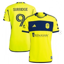 Mens Nashville SC Sam Surridge adidas Yellow 2024 The 615 Kit Authentic Player Jersey