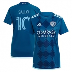 Men Sporting Kansas City Daniel Salloi 2024 25 Away Replica Navy