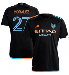 Men's New York City FC Maximiliano Moralez adidas Black 2024 24 7 Kit Replica Player Jersey Men's New York City FC Maximiliano Moralez adidas Black 2024 24 7 Kit Replica Player Jersey
