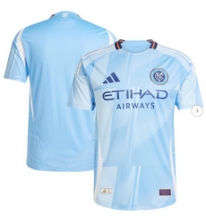 Men's New York City FC adidas Light Blue 2025 The Excelsior Authentic Jersey Men's New York City FC adidas Light Blue 2025 The Excelsior Authentic Jersey