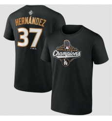 Men Los Angeles Dodgers 37 Teoscar Hernandez Black 2025 World Series Champions Name 26 Number T Shirt Men Los Angeles Dodgers 37 Teoscar Hernandez Black 2025 World Series Champions Name 26 Number T Shirt