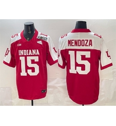 Men Indiana Hoosiers 15 Fernando Mendoza Red Alternate F U S E 2026 Patch Stitched Football Jersey Men Indiana Hoosiers 15 Fernando Mendoza Red Alternate F U S E 2026 Patch Stitched Football Jersey