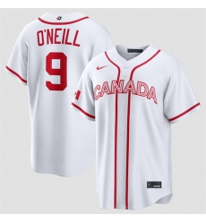 Men Canada Baseball 9 Tyler O Neill White 2026 World Baseball Classic Home Stadium Stitched Jersey Men Canada Baseball 9 Tyler O Neill White 2026 World Baseball Classic Home Stadium Stitched Jersey