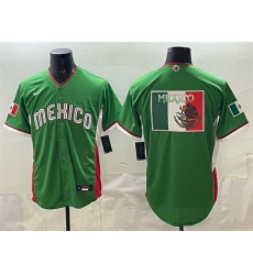 Men Mexico Baseball Team Big Logo Green 2026 World Baseball Classic Stadium Stitched Jersey a Men Mexico Baseball Team Big Logo Green 2026 World Baseball Classic Stadium Stitched Jersey a