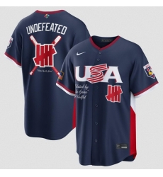 Men USA Baseball x Undefeated Navy 2026 World Baseball Classic Stadium Stitched Jersey