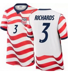 Men 3 Chris Richards USMNT 2026 Home Stadium Replica Jersey 1 Men 3 Chris Richards USMNT 2026 Home Stadium Replica Jersey 1