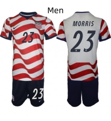 USA FIFA World Cup 2026 Soccer Red Home Jersey Aidan Morris #23