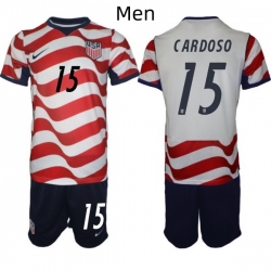 USA FIFA World Cup 2026 Soccer Red Home Jersey Johnny Cardoso #15