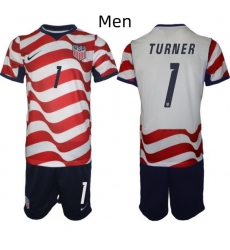 USA FIFA World Cup 2026 Soccer Red Home Jersey Matt Turner #1 USA FIFA World Cup 2026 Soccer Red Home Jersey Matt Turner #1