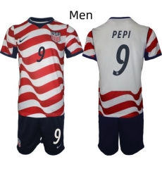 USA FIFA World Cup 2026 Soccer Red Home Jersey Ricardo Pepi #9 USA FIFA World Cup 2026 Soccer Red Home Jersey Ricardo Pepi #9