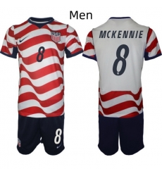 USA FIFA World Cup 2026 Soccer Red Home Jersey Weston McKennie #8