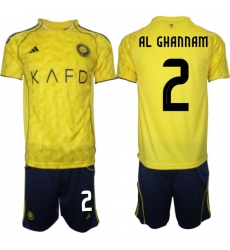 Men Al Nassr 2026 Soccer Jerseys Yellow #2 AL GHANNAM Men Al Nassr 2026 Soccer Jerseys Yellow #2 AL GHANNAM
