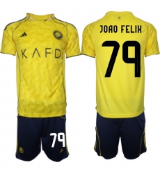 Men Al Nassr 2026 Soccer Jerseys Yellow #79 JOAO FELIX Men Al Nassr 2026 Soccer Jerseys Yellow #79 JOAO FELIX