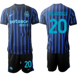 Men Internazionale 2026 Soccer Jerseys BlueBlack #20 CALHANOGLU
