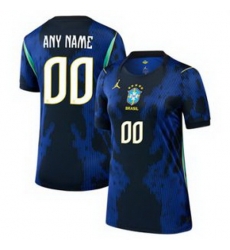 Women 00 Brazil National Team Custom 2026 Home Jersey 3