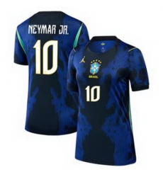 Women 10 Brazil National Team Neymar Jr 2026 Home Jersey 3