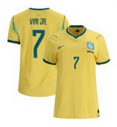 Women 7 Brazil National Team Vini Jr 2026 Home Jersey 3