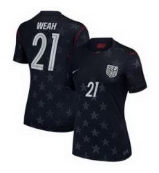 Women 21Timothy Weah USMNT 2026 Stadium Replica Jersey   3