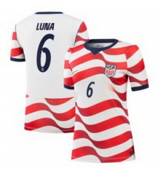 Women 6 Diego Luna USMNT 2026 Home Stadium Replica Jersey 4