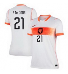 Women 21 Netherlands National Frenkie de Jong 2026 Away Stadium  4