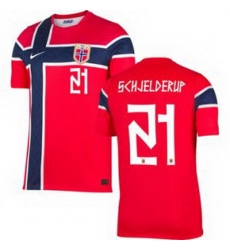 Women 21 Norway Andreas Schjelderup Home Stadium Replica   1