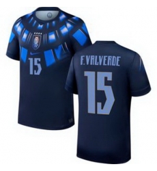 Youth 15 Uruguay Federico Valverde Away Replica Jersey World   2