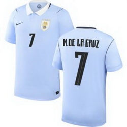 Youth 7 Uruguay Nicolas de la Cruz Away Replica Jersey World   1
