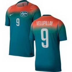 Men 9 Australia Nishan Velupillay Replica Jersey World Cup  2