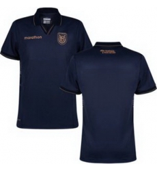 Men 0 Ecuador Blank Away Replica Jersey   2