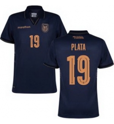 Men 19 Ecuador Gonzalo Plata Away Replica Jersey   2