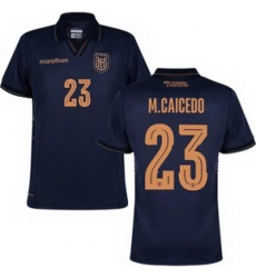 Men 23 Ecuador Moises Caicedo Away Replica Jersey   2