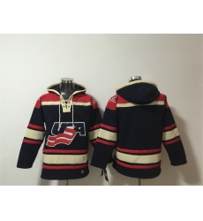 Men Team USA Black Ageless Must Have Lace Up Pullover Hoodie Men Team USA Black Ageless Must Have Lace Up Pullover Hoodie