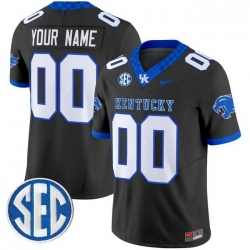 Custom Men Kentucky Wildcats Black Vapor Limited Stitched Jersey