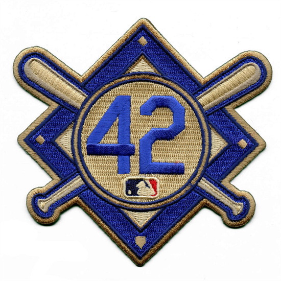 Men Jackie Robinson Day 42 MLB Jersey Sleeve Patch Biaog