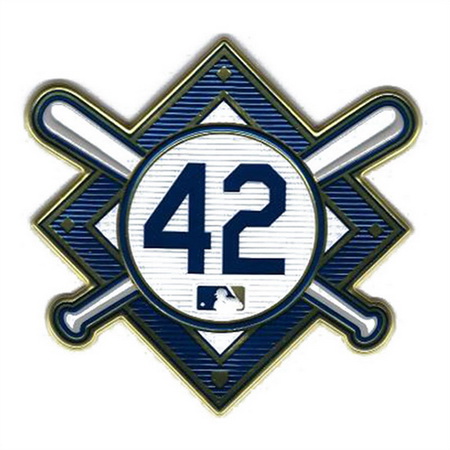 Men Jackie Robinson Day 42 MLB Jersey Sleeve Patch Royals Biaog