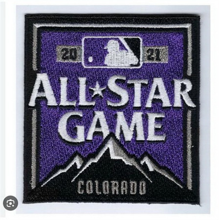 Men 2021 Major League Baseball All Star Colorado Rockies Embroidered Jersey Patch Biaog