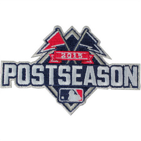 Men 2015 Official Major League Baseball Post Season Logo Jersey Sleeve Patch Biaog