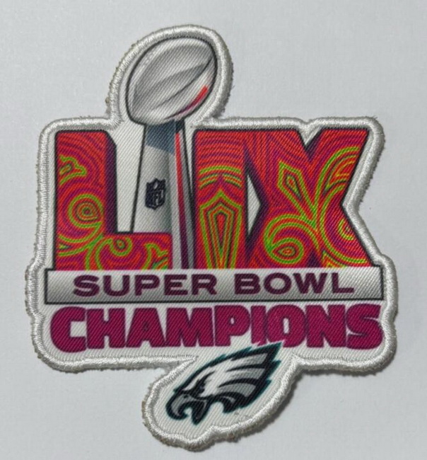 2024 NFL Eagles Super Bowl Champions Patch Biaog